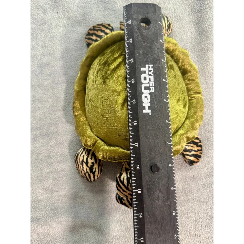 Wildlife Artists 2002 Turtle Plush Green Velvet‎ Tiger Stripe Red Belly 9 Inch